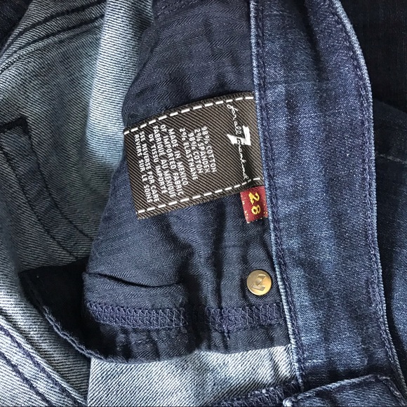 7 for All Mankind Blue Roxanne Skinny Jeans Sz 28 - Picture 7 of 7